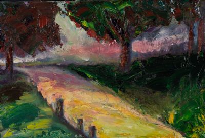SUNLIGHT IN THE PARK by Niall Martin  at Dolan's Art Auction House