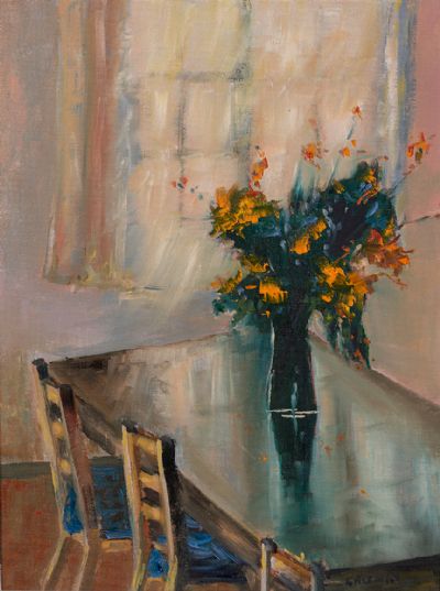 WILD FLOWERS IN THE MORNING LIGHT by Susan Cronin  at Dolan's Art Auction House