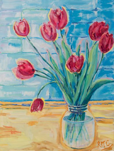 TULIPS by Rachel McCormick  at Dolan's Art Auction House