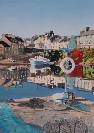 ROUNDSTONE HARBOUR by Sian Maguire  at Dolan's Art Auction House