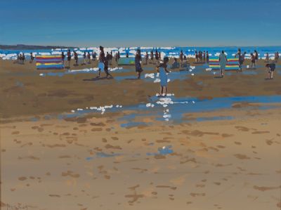 BALLYBUNION BEACH by John Morris  at Dolan's Art Auction House