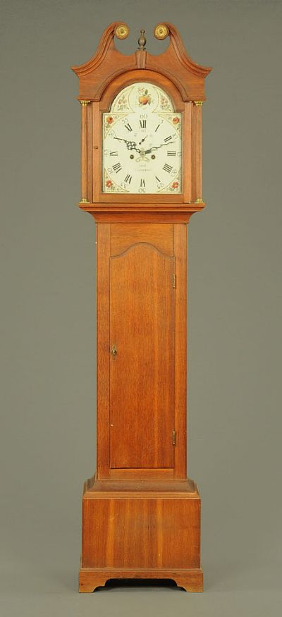 Oak Grandfather Clock at Dolan's Art Auction House