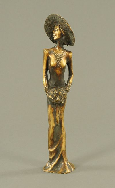 Cast Bronze Figure of a Lady at Dolan's Art Auction House