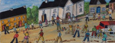 DUFFY'S CIRCUS COMES TO CHURCH-HILL, CO DONEGAL by Orla Egan  at Dolan's Art Auction House