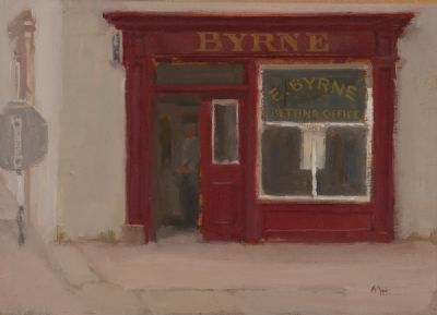 BYRNE'S BETTING OFFICE, GOWRAN, CO KILKENNY by Marie Hennessy  at Dolan's Art Auction House