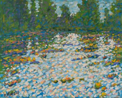 MONET'S GARDEN, WATER LILIES by Paul Stephens  at Dolan's Art Auction House