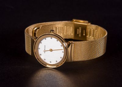 Ladies Gold Plated Bering Watch at Dolan's Art Auction House