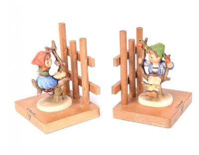 Pair of HUMMEL BOOKENDS at Dolan's Art Auction House