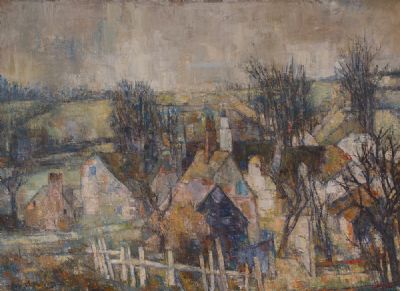 COTTAGES & ROOFTOPS at Dolan's Art Auction House