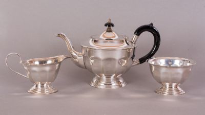 Attractive Silver Plated Tea Set at Dolan's Art Auction House