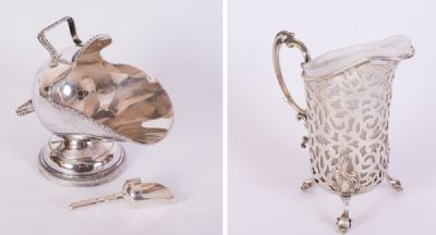 Silver Plated Sugar, Cream & Tray at Dolan's Art Auction House