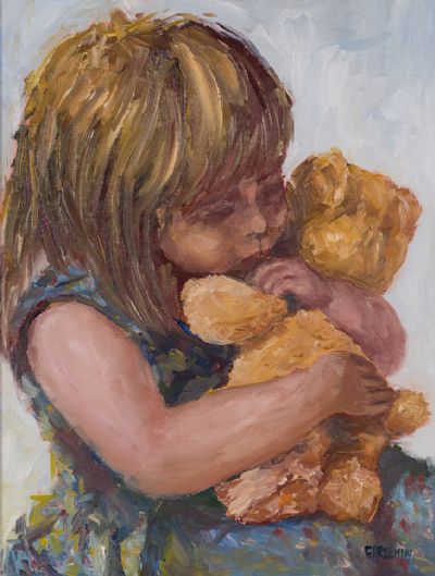 BIG HUGS by Susan Cronin  at Dolan's Art Auction House