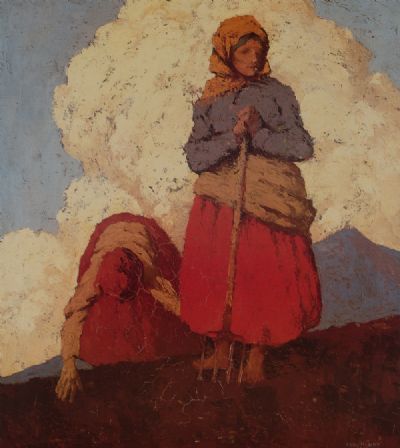 THE POTATO DIGGERS by Paul Henry RHA at Dolan's Art Auction House