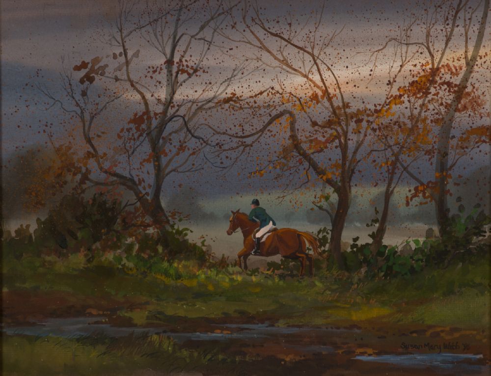 AUTUMN CROSS COUNTRY by Susan Mary Webb  at Dolan's Art Auction House