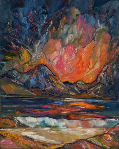 SUNSET OVER RENVYLE by Douglas Hutton  at Dolan's Art Auction House