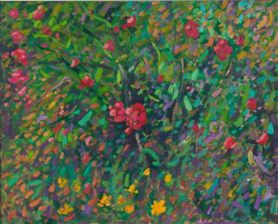 GARDEN ROSES by Paul Stephens  at Dolan's Art Auction House