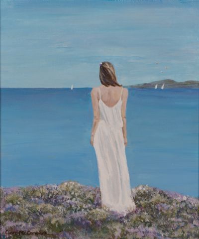 LOOKING OUT ON DUBLIN BAY by Ciara McCormack  at Dolan's Art Auction House
