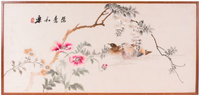 Chinese Silk Embroidery at Dolan's Art Auction House