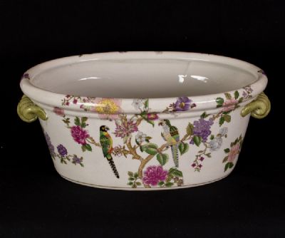 Glazed Ceramic Planter or Basin at Dolan's Art Auction House