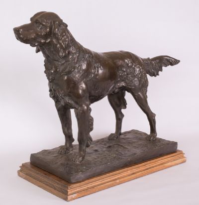 Bronze Coloured Figure of a Dog at Dolan's Art Auction House