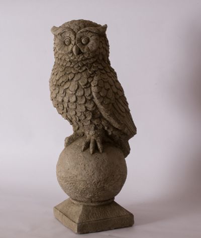 Garden Figure of an Owl at Dolan's Art Auction House