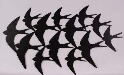 Swallows in Flight at Dolan's Art Auction House