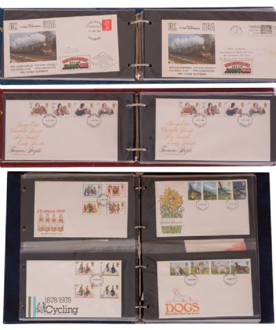 3 First Day Cover Stamp Albums at Dolan's Art Auction House