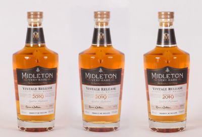 Midleton Very Rare Irish Whiskey, Collection of 3 bottles from 2019 at Dolan's Art Auction House