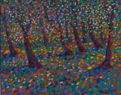 DAPPLED LIGHT ON THE APPLE BLOSSOM by Paul Stephens  at Dolan's Art Auction House